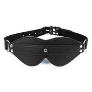 Smart Moves - Blinddoek met Decoratief Riempje - PU Leer - Zwart-Erotiekvoordeel.nl