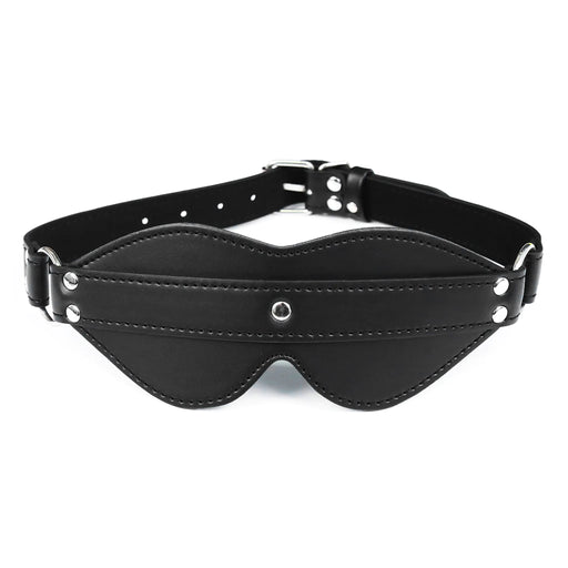 Smart Moves - Blinddoek met Decoratief Riempje - PU Leer - Zwart-Erotiekvoordeel.nl