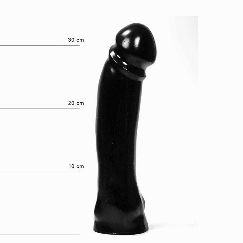 All Black - Dildo - 33 x 7 cm - Zwart