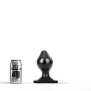 All Black Buttplug - Small/Medium/Large - PVC - Zwart