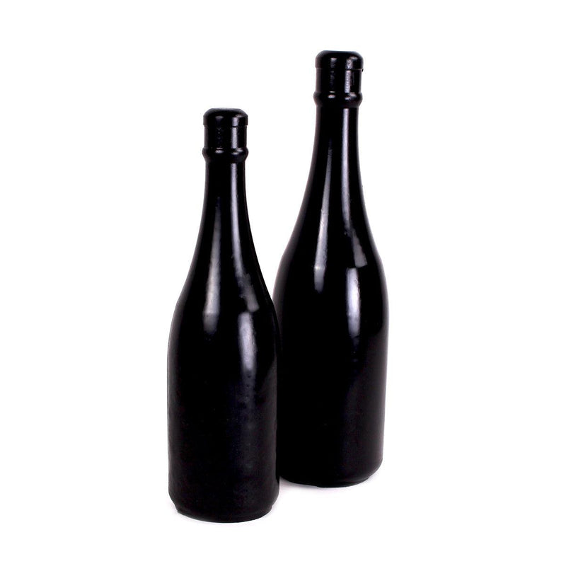 All Black - Buttplug - Champagne Bottle - PVC - Zwart