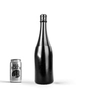 All Black - Buttplug - Champagne Bottle - PVC - Zwart