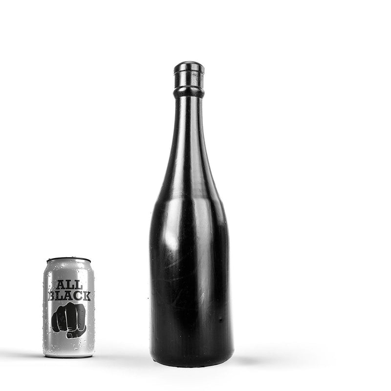 All Black - Buttplug - Champagne Bottle - PVC - Zwart