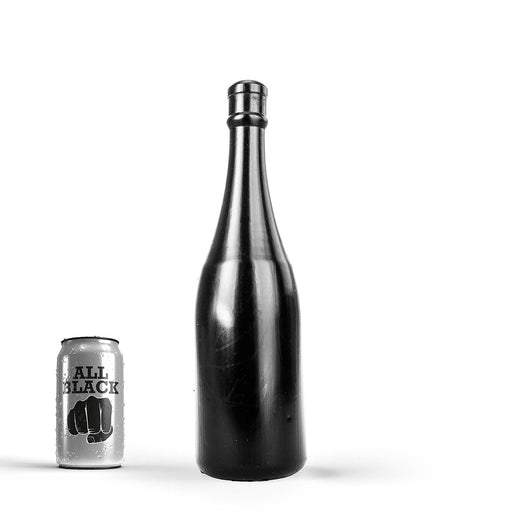 All Black - Buttplug - Champagne Bottle - PVC - Zwart