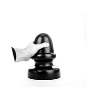 All Black - Buttplug - Met stimulerende ribbel 23 x 13.5 cm - Zwart