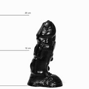 All Black - Klassieke Dildo - 18 x 4 cm - Zwart