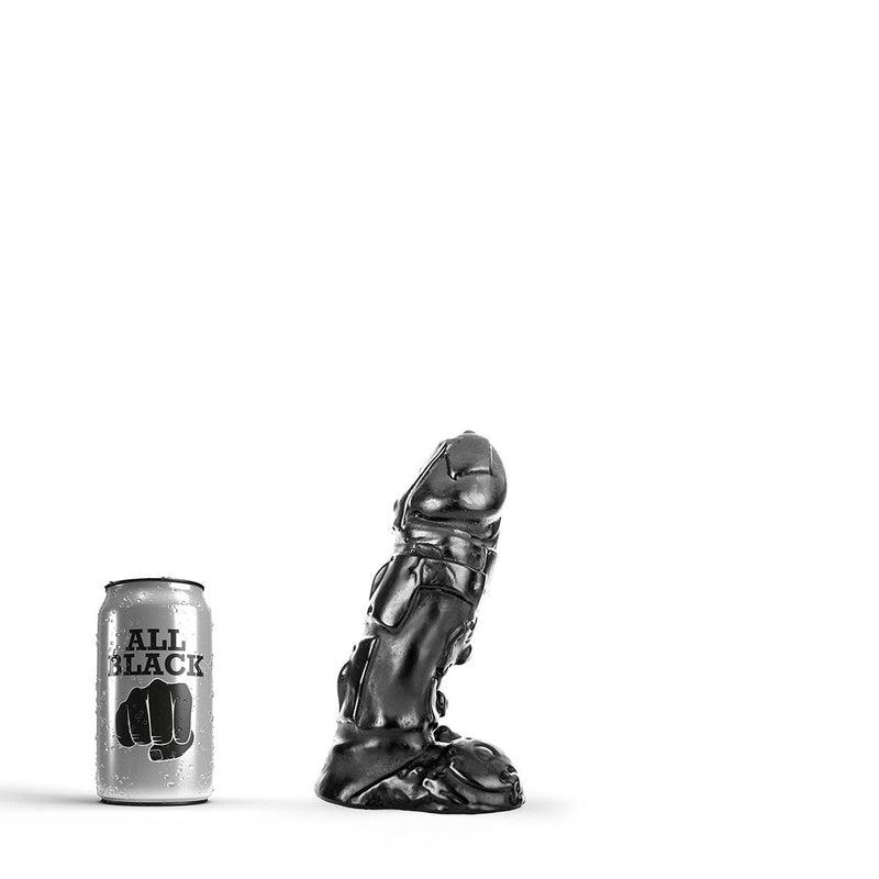 All Black - Klassieke Dildo - 18 x 4 cm - Zwart