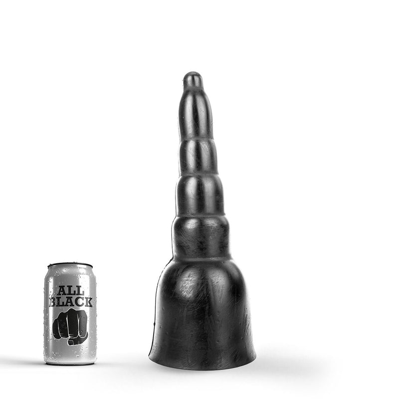 All Black - Grote Pyramide Dildo - 31 x 11.5 cm - Zwart