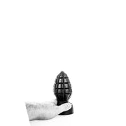 All Black - Granaat Buttplug - 15 x 6 cm - Zwart