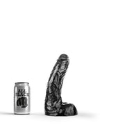 All Black - Klassieke Dildo - 25,5 x 4,1 cm - Zwart