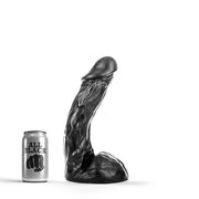 All Black - Klassieke Dildo - 27.5 x 5.5 cm - Zwart