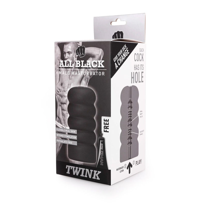 All Black - Masturbator Twink