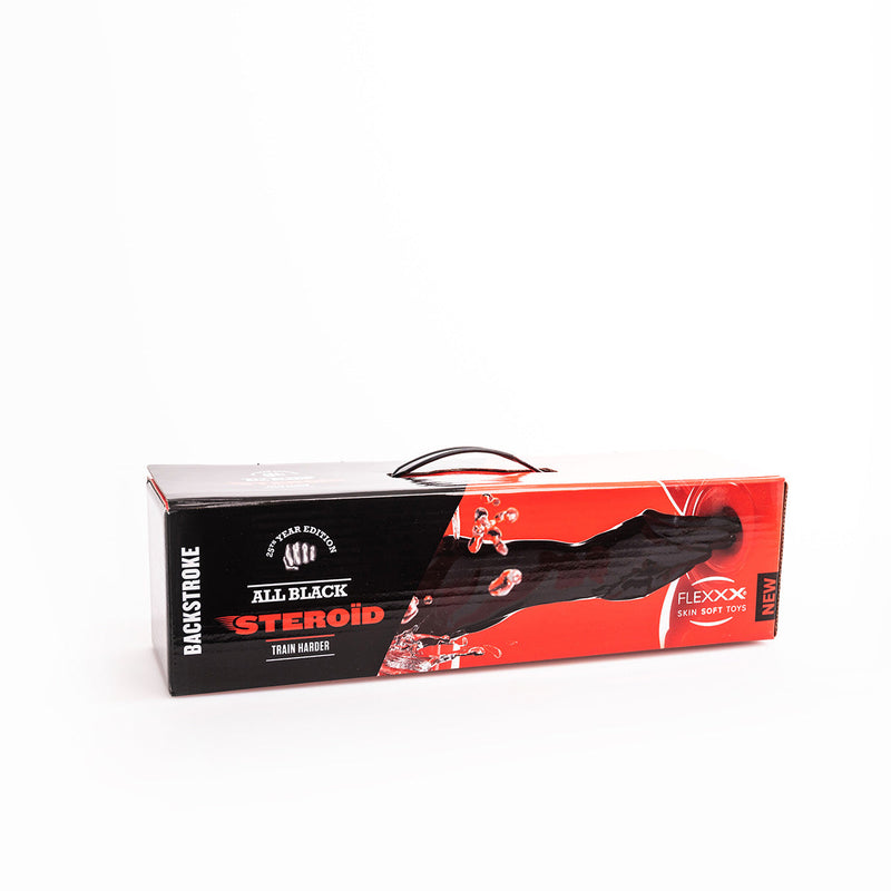 All Black Steroïd - Backstroke - Dildo - 40.5 x 12.5 cm - Zwart