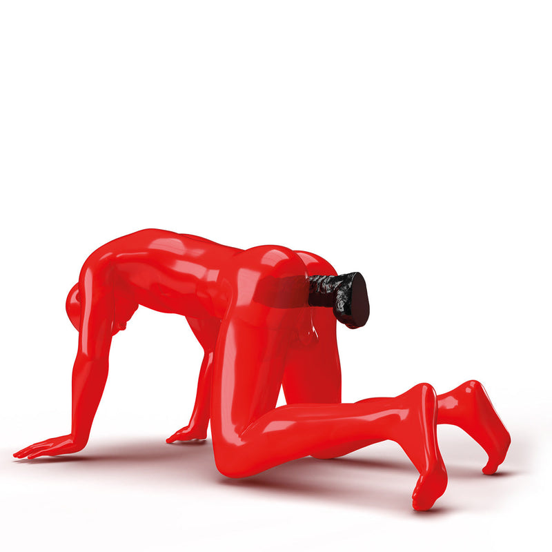 All Black Steroïd - The Gym Buddy - Dildo - 35x 8,7 cm - Zwart