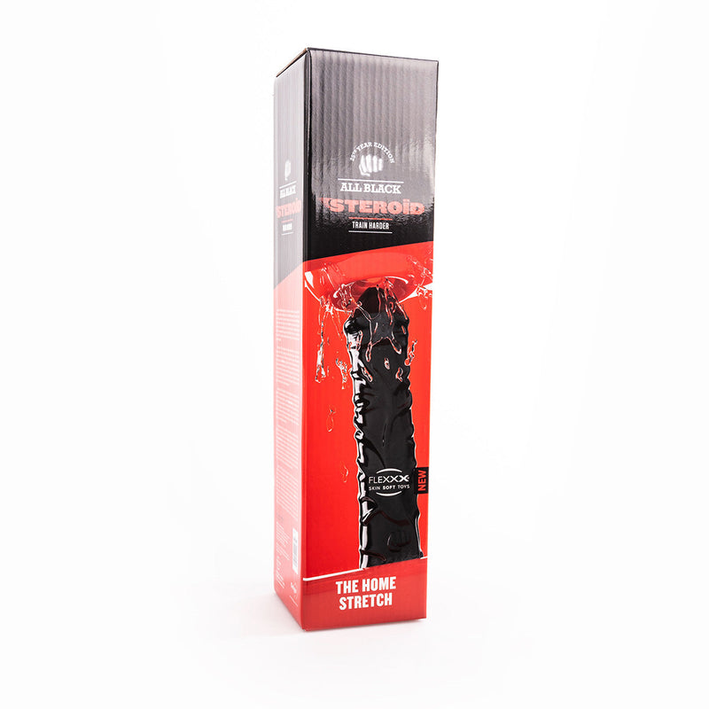 All Black Steroïd - The Home Stretch - Dildo - 43 x 9.6 cm - Zwart