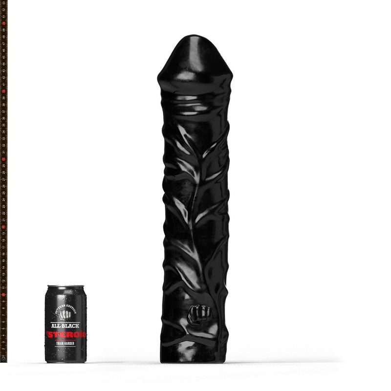 All Black Steroïd - The Home Stretch - Dildo - 43 x 9.6 cm - Zwart