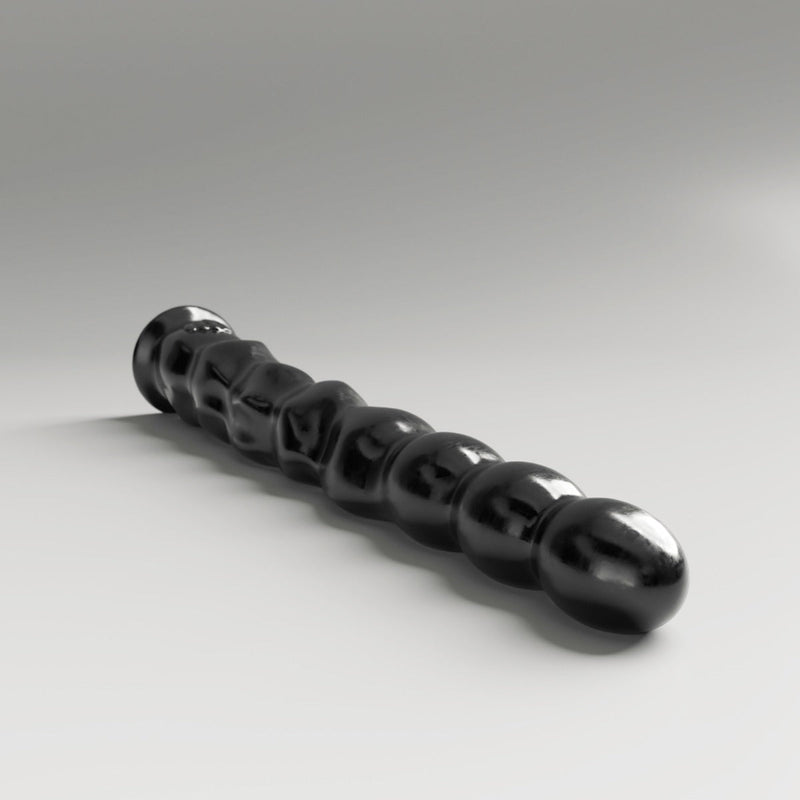 All Black Steroïd - The Sabre Dildo - 39,5x 4,4 cm - Zwart