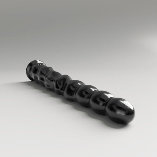 All Black Steroïd - The Sabre Dildo - 39,5x 4,4 cm - Zwart
