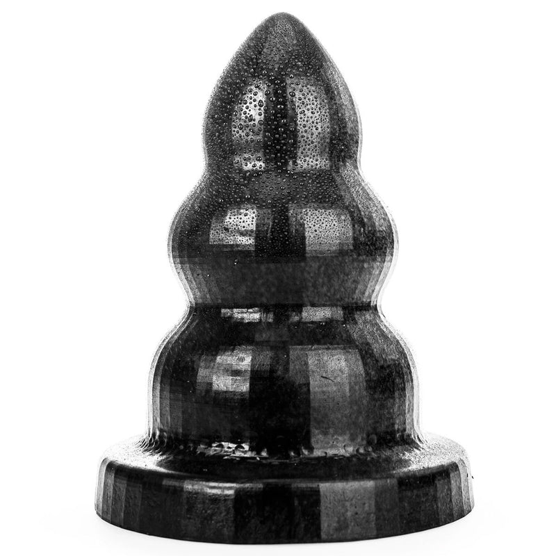 All Black - Triple Pleasure Buttplug - Zwart - Maat S