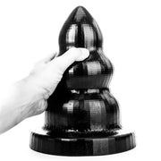 All Black - Triple Pleasure Buttplug - Zwart - Maat S