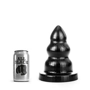 All Black - Triple Pleasure Buttplug - Zwart - Maat S