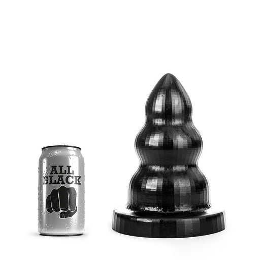 All Black - Triple Pleasure Buttplug - Zwart - Maat S