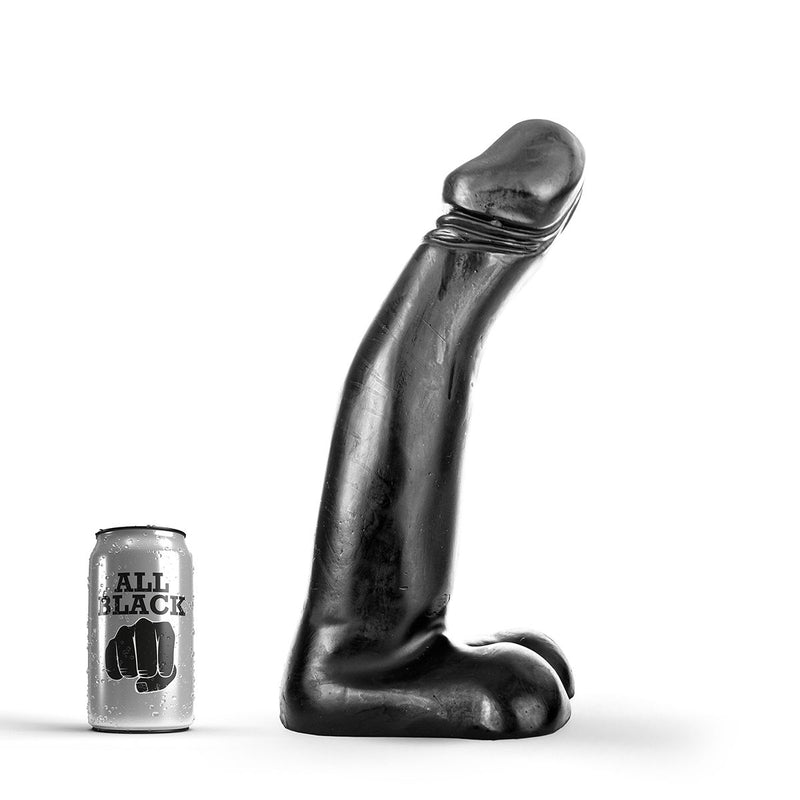 All Black - XXL Realistische Dildo - 30 x 5.5 cm - Zwart