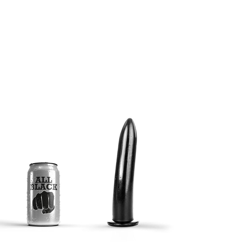 All Black - Dildo - 19 x 3,5 cm - Zwart