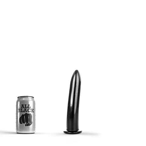 All Black - Dildo - 19 x 3,5 cm - Zwart
