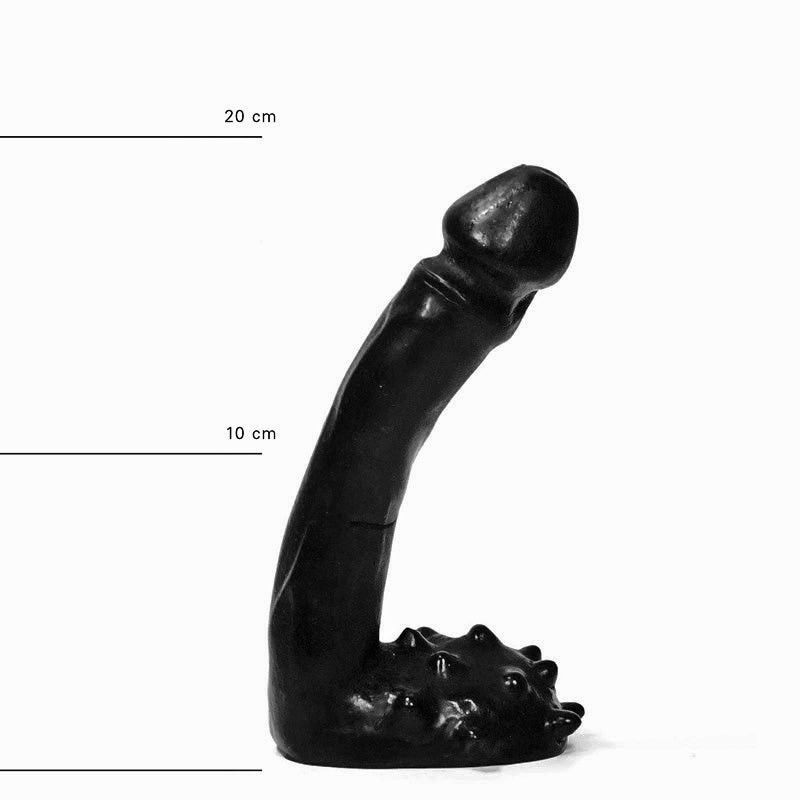 All Black - Klassieke Dildo - 15 x 2,5 cm - Zwart