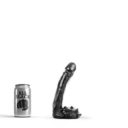 All Black - Klassieke Dildo - 15 x 2,5 cm - Zwart