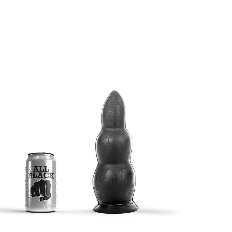 All Black - Anaal Dildo - 23 x 8 cm - Zwart