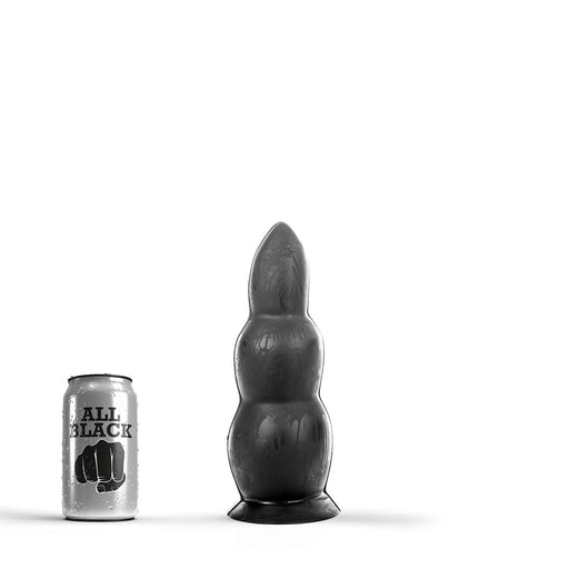All Black - Anaal Dildo - 23 x 8 cm - Zwart