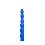All Blue – Geribbelde Anale Dildo – 32 cm – Blauw