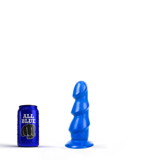 All Blue - Anaal Dildo Met 3 Dikke Ribbels - 17 x 5 cm - Blauw