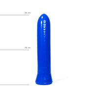 All Blue Dildo 19 cm – Glad PVC met Zuignap – Blauw