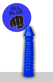 All Blue - Anaal Dildo Met Ribbels - 26 x 5 cm - Blauw