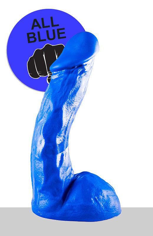 All Blue - Klassieke Dildo - 23 x 5 cm - Blauw