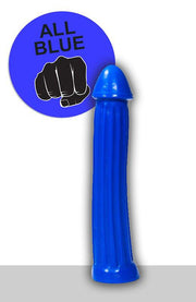 All Blue - XXL Dildo Met Ribbels - 31 x 5.5 cm - Blauw
