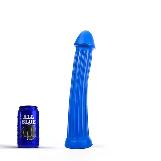 All Blue - XXL Dildo Met Ribbels - 31 x 5.5 cm - Blauw