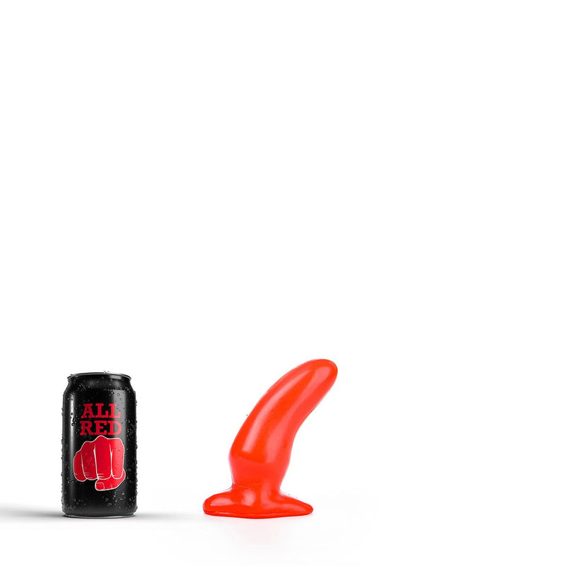All Red - Anaal Dildo - 13 x 5 cm - Rood