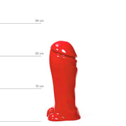 All Red - Dildo - 22 x 8 cm - Rood