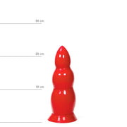 All Red - Anaal Dildo - 23 x 8 cm - Rood