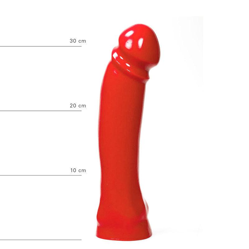 All Red - Dildo - 33 x 7 cm - Rood