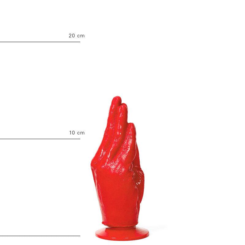 All Red - Fisting Dildo - 21 x 6 cm - Rood