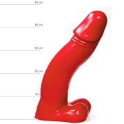 All Red - XXL Dildo - 45 x 9 cm - Rood