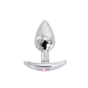 Kiotos - Aluminium buttplug Met Handvat En Sierkristal - Roze