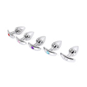 Kiotos - Aluminium buttplug Met Handvat En Sierkristal - Roze