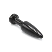 Kiotos - Aluminum Buttplug Met Kristal - Zwart