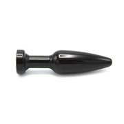 Kiotos - Aluminum Buttplug Met Kristal - Zwart